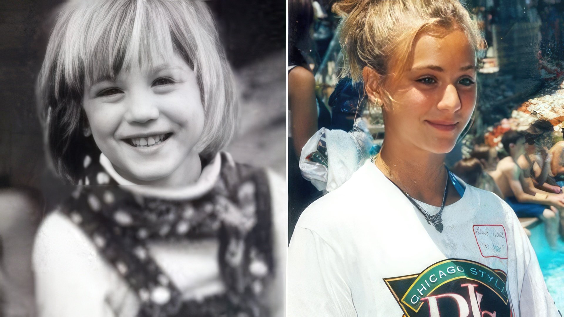 Kaley Cuoco in her childhood