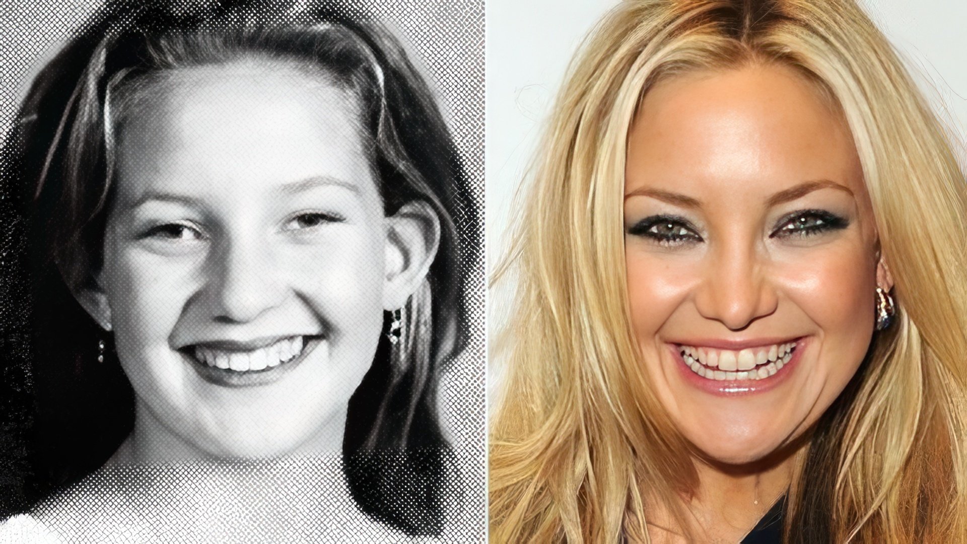Kate Hudson now and then