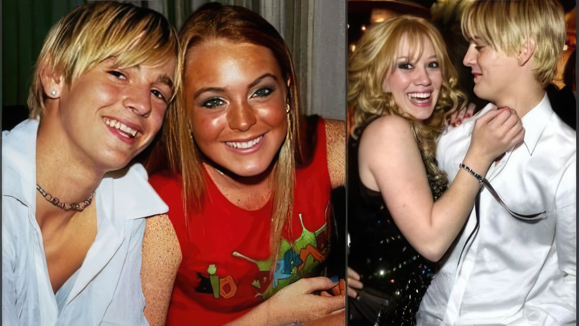 Lindsay Lohan and Aaron Carter