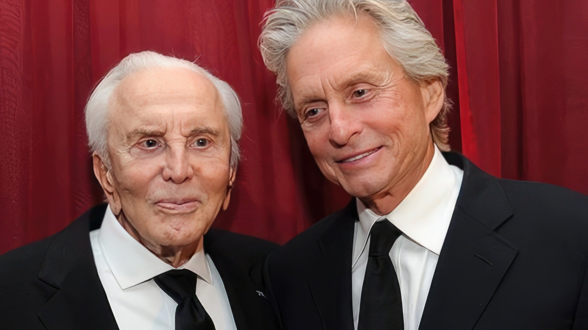 Michael Douglas with his father