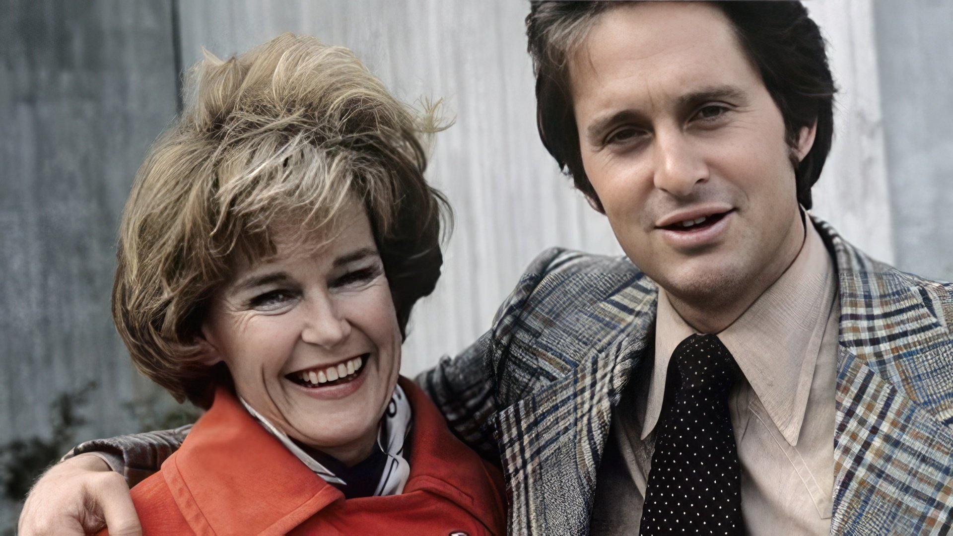 Michael Douglas with his mother