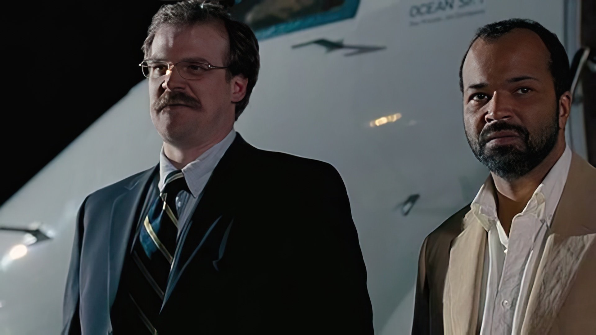 Mustachioed David Harbour in the movie 'Quantum of Solace'