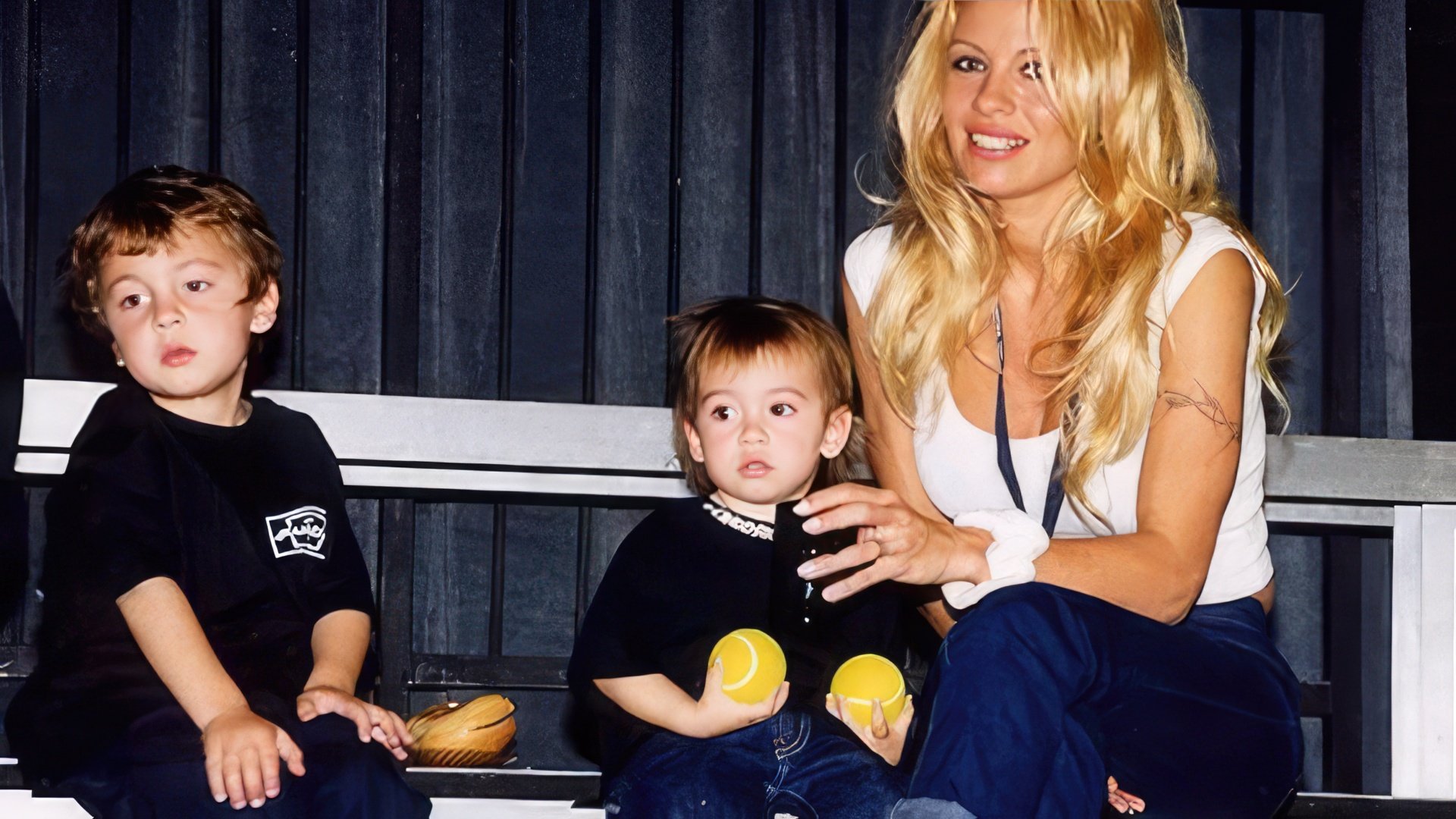 Pamela Anderson with children