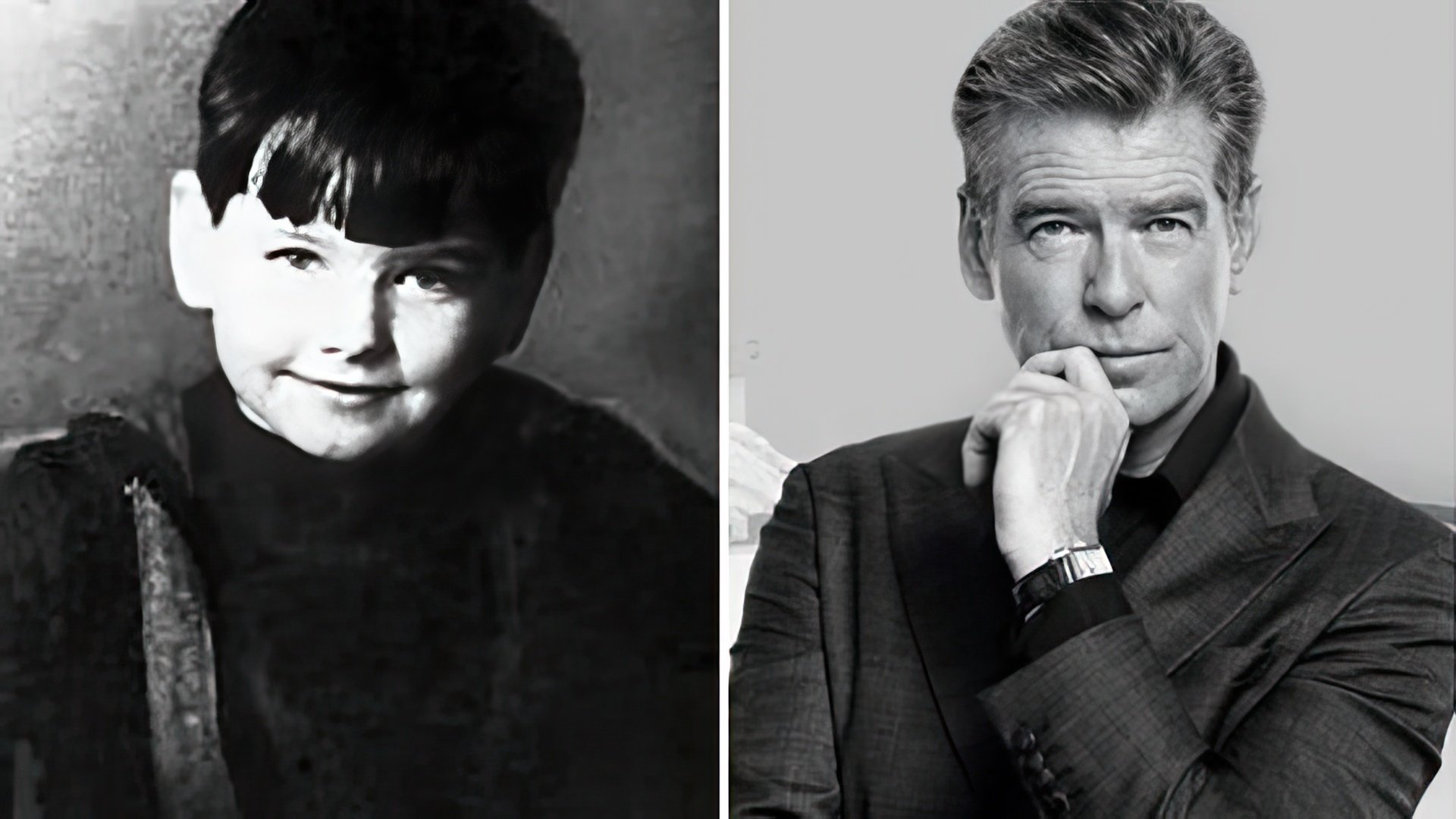 Pierce Brosnan: then and now