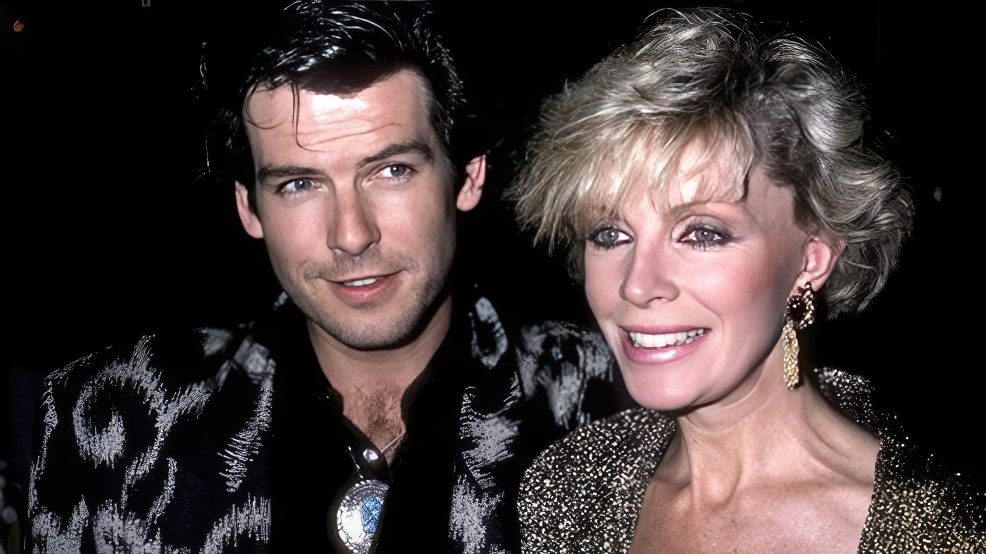 Pierce Brosnan with Cassandra Harris