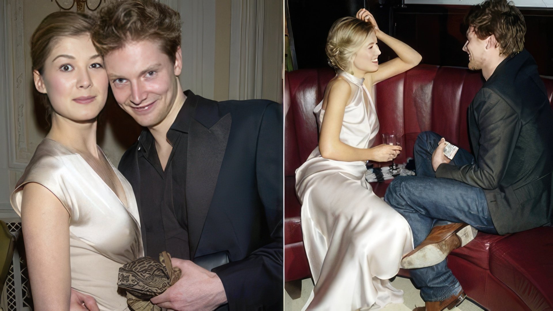 Rosamund Pike and Simon Woods