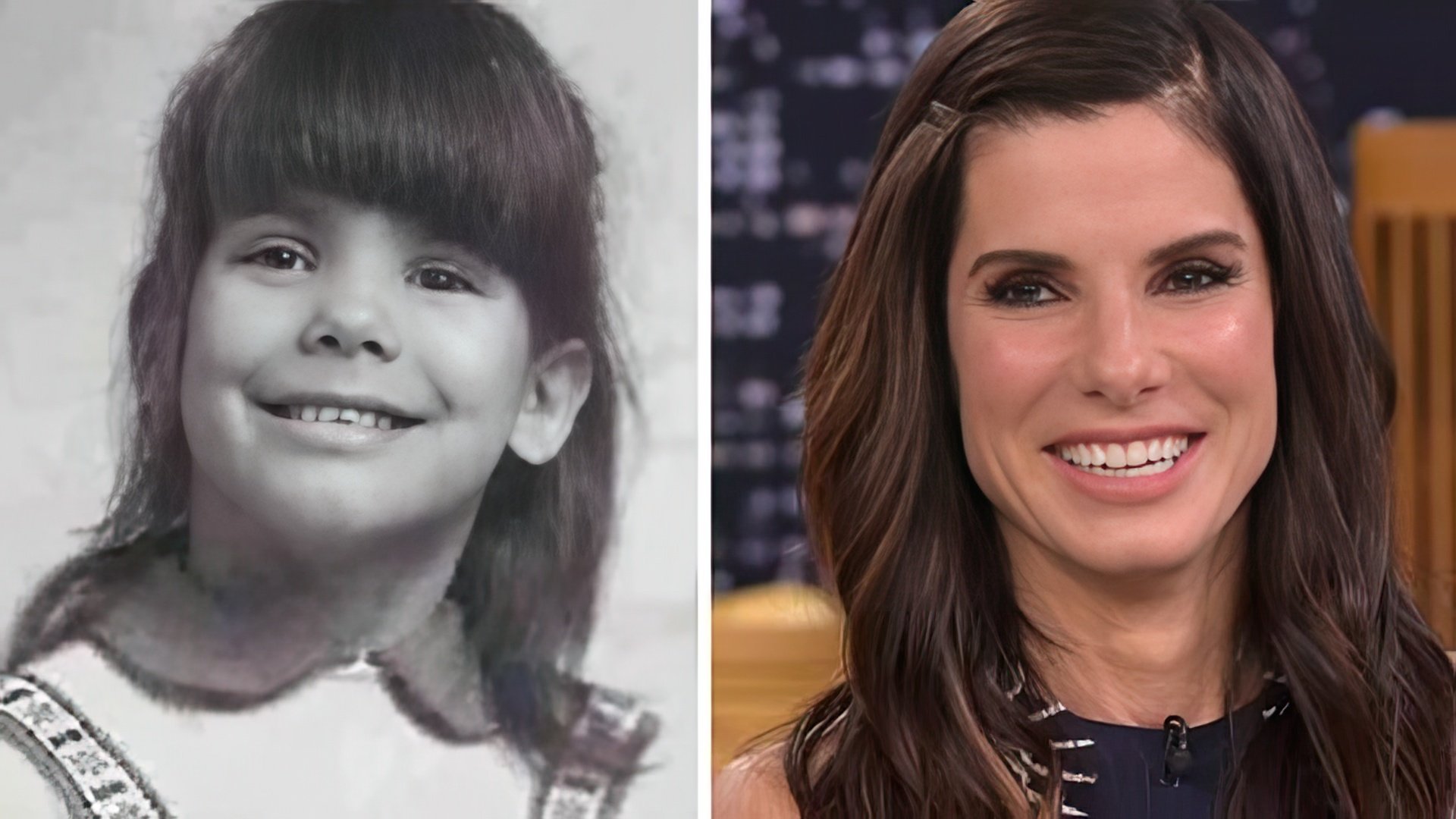 Sandra Bullock then and now