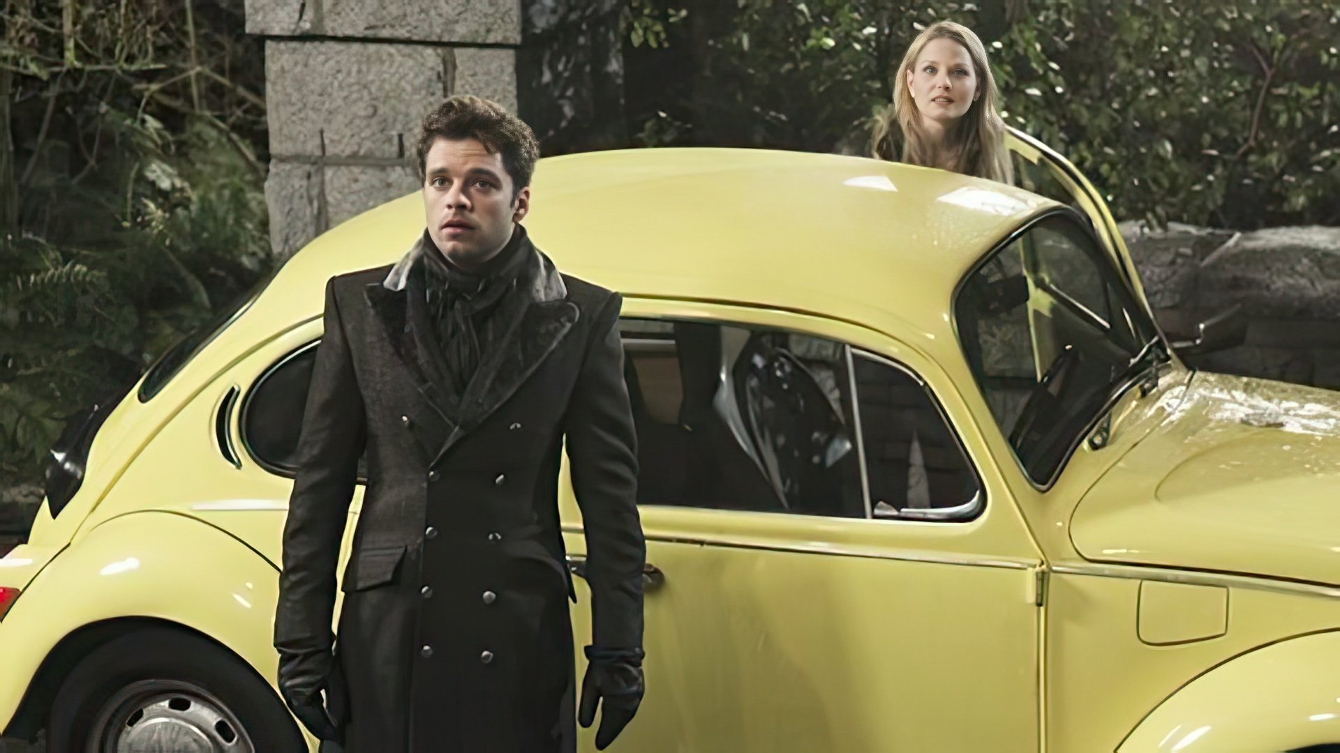 Sebastian Stan on the set of television series Once Upon a Time
