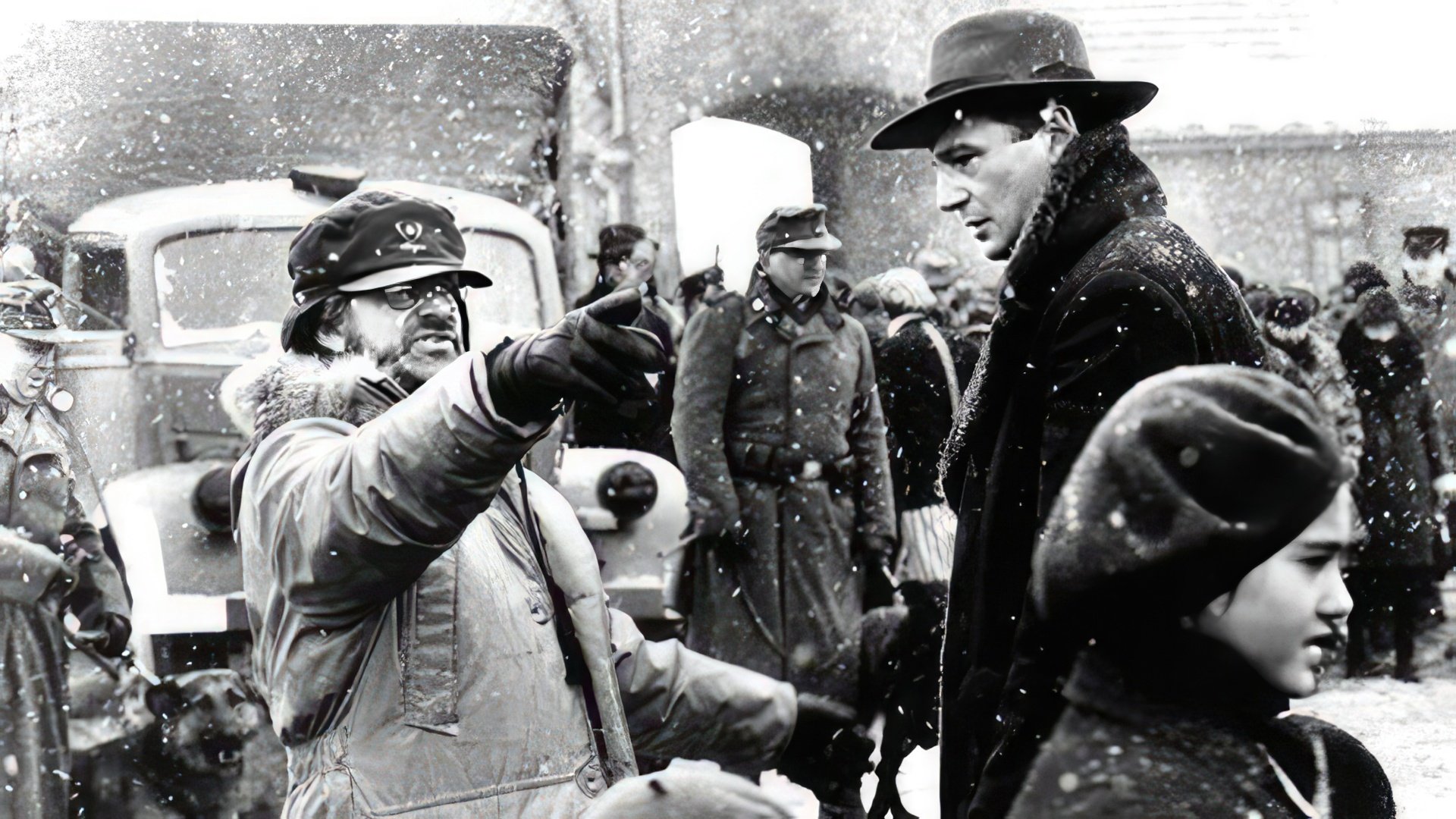 Steven Spielberg on the set of Schindler’s List