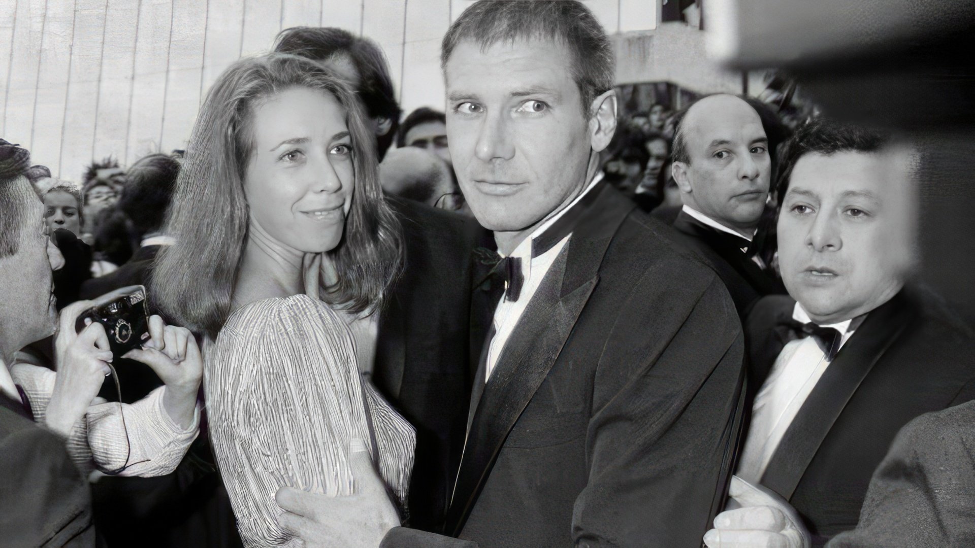 Young Harrison Ford with his first wife
