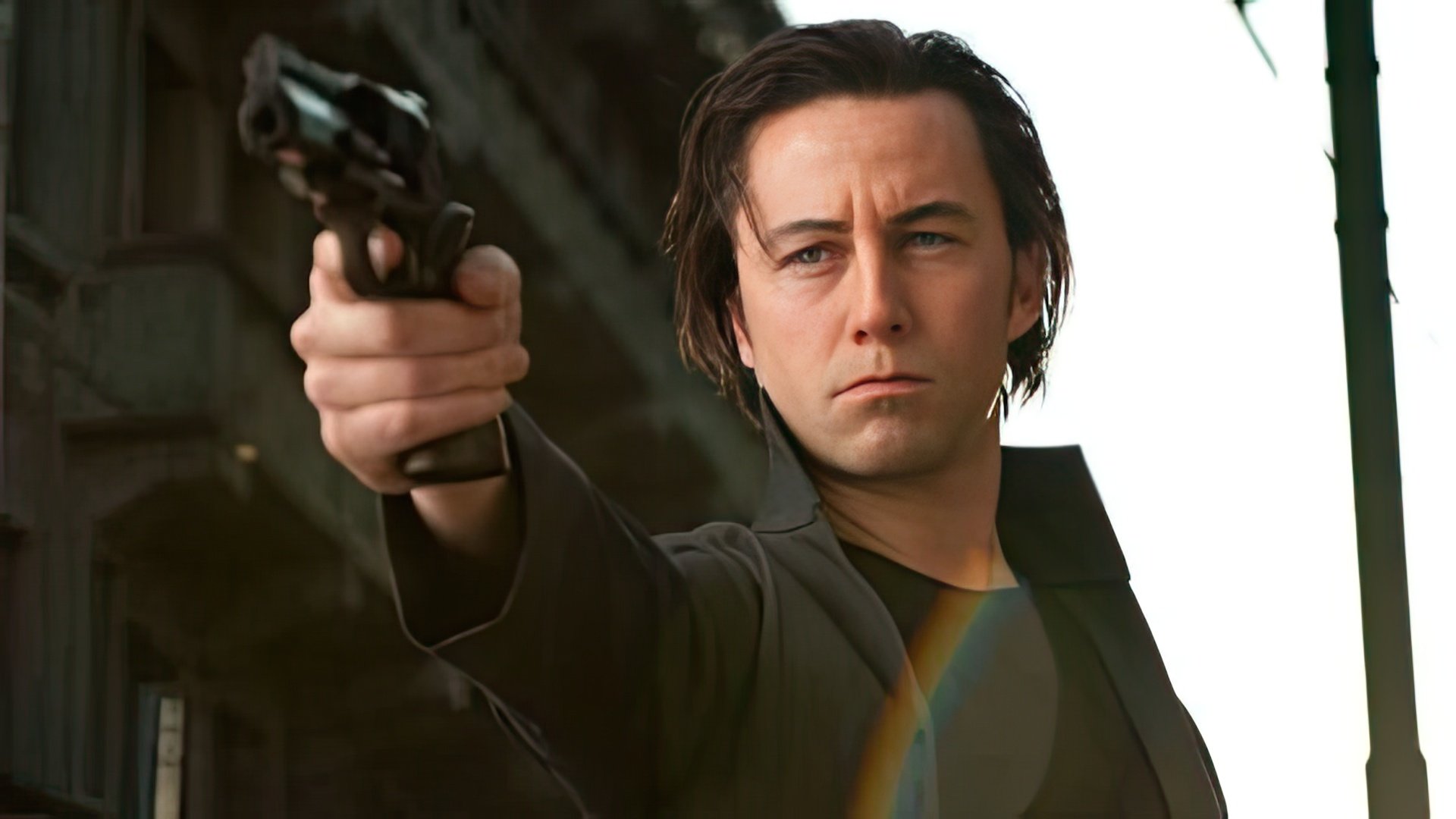 A frame from the movie 'Looper'