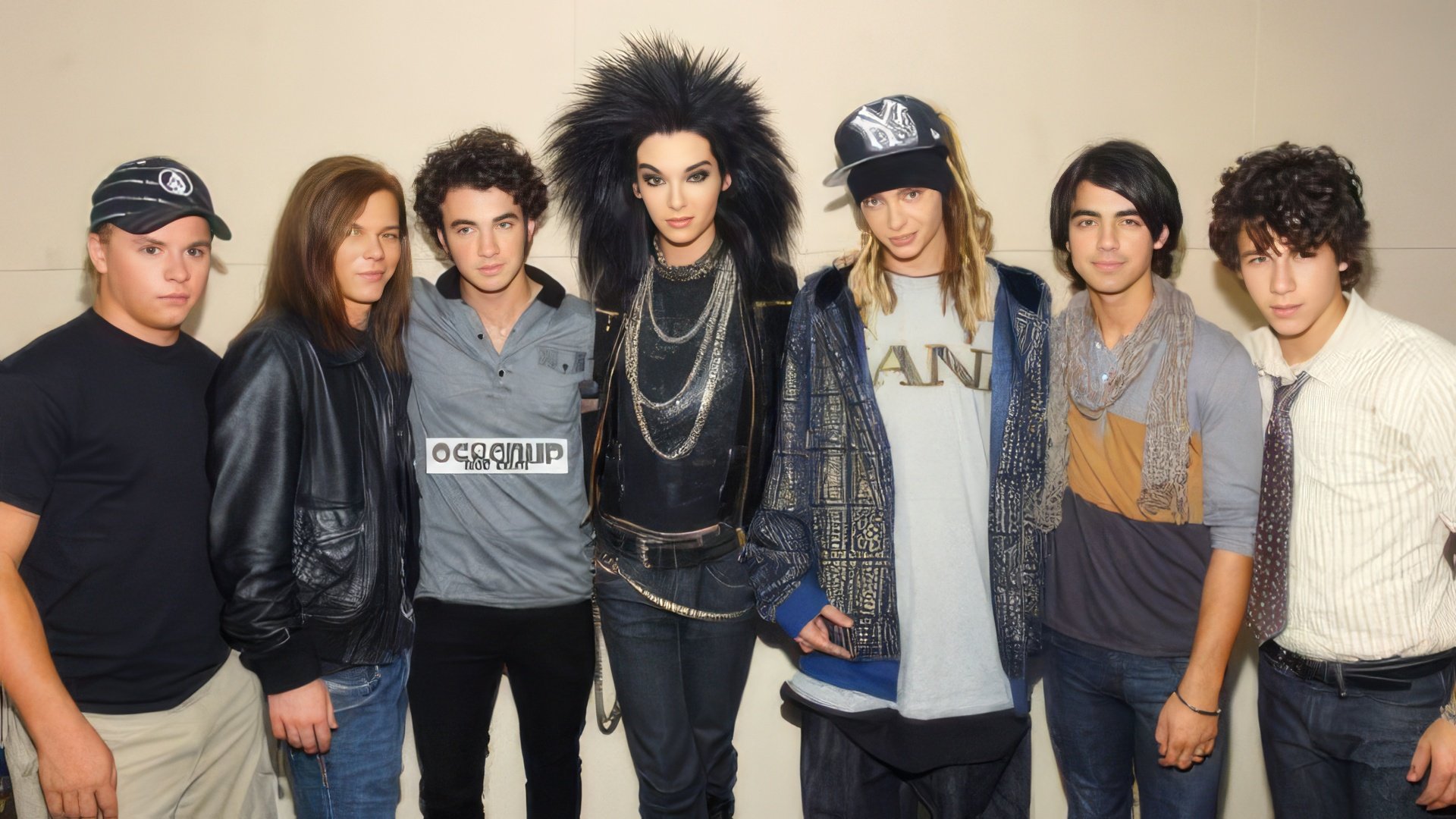 Initially, they opened for popular bands (pictured with Tokio Hotel)