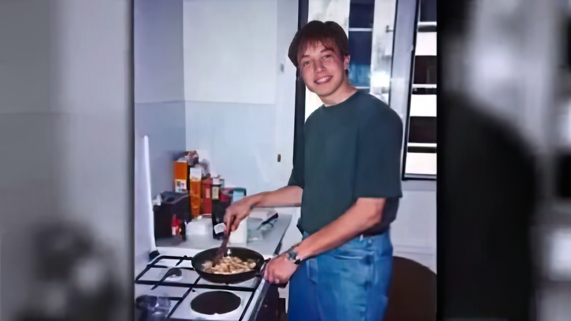 Elon Musk during his studies at the university in Canada