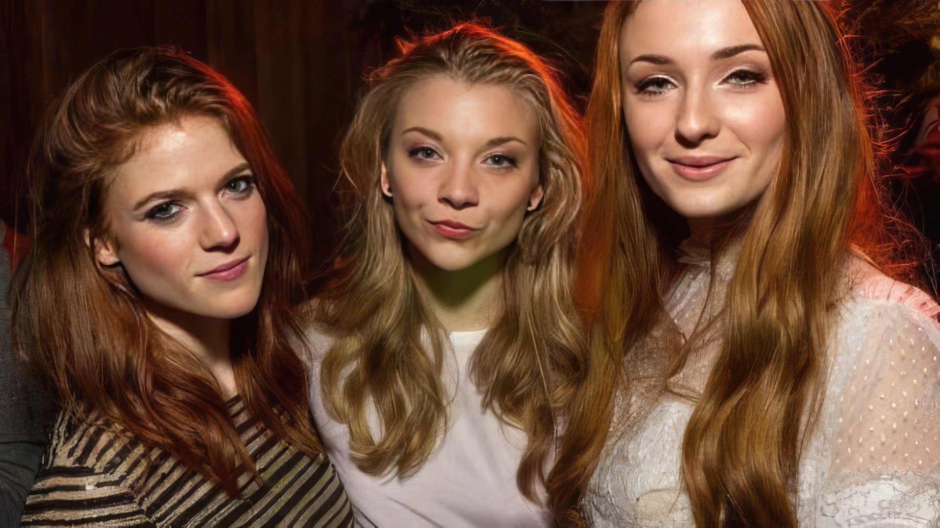 Girls from 'Game of Thrones': Rose Leslie, Natalie Dormer, and Sophie Turner