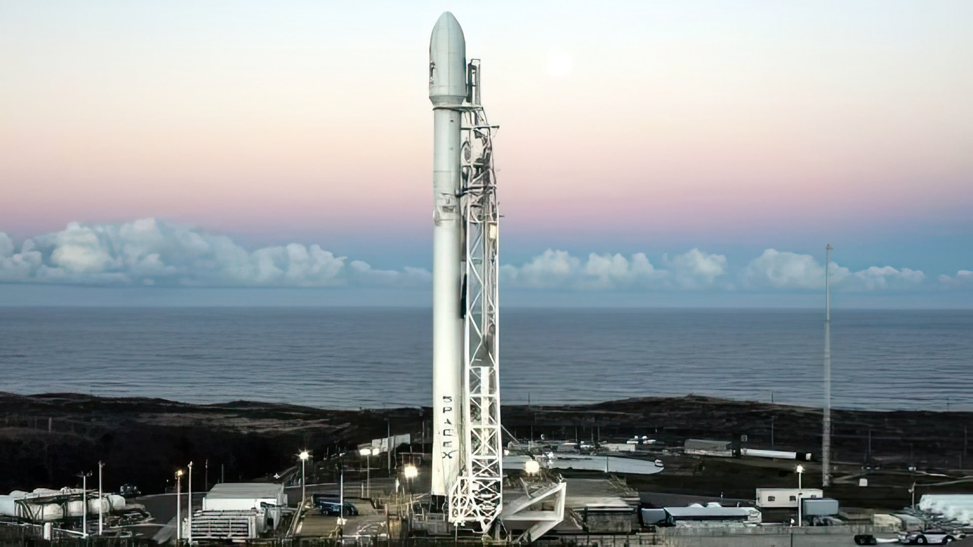 In the Photo: Falcon-9 Launch Vehicle