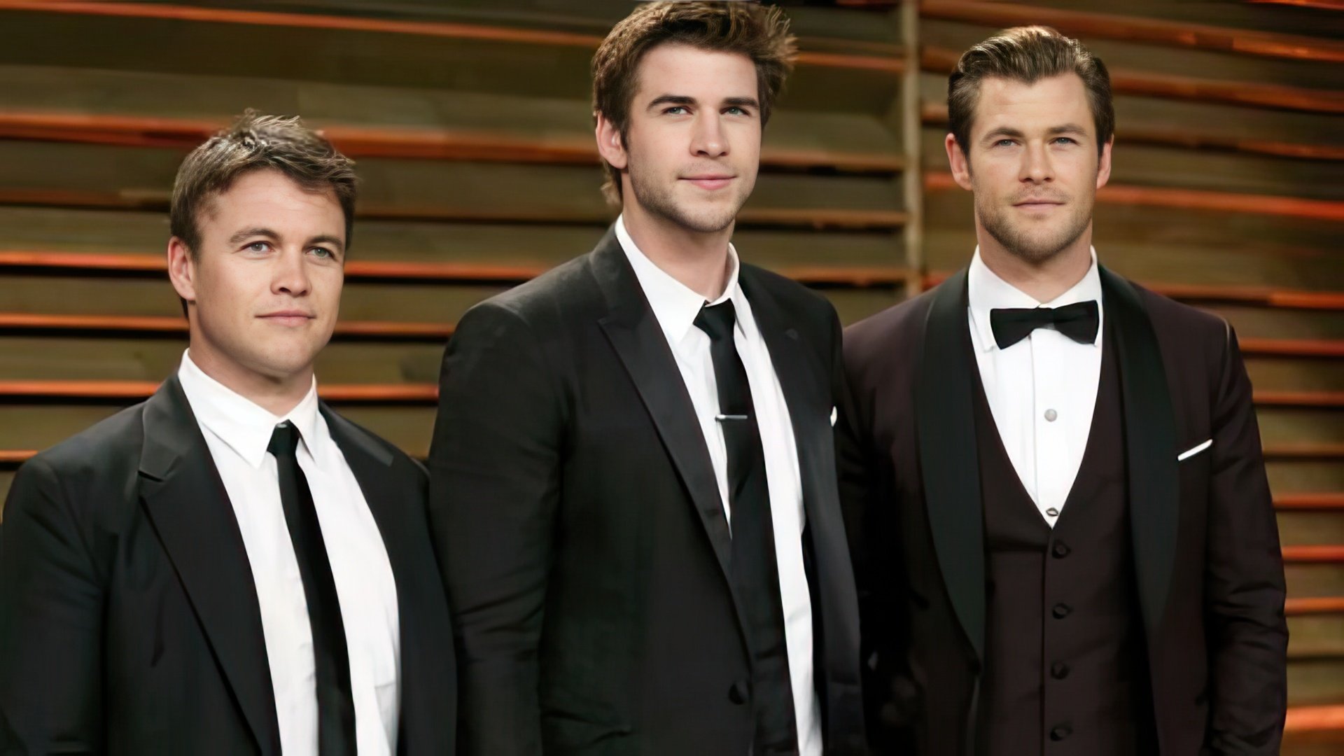 Liam (center) is the youngest of the Hemsworth brothers