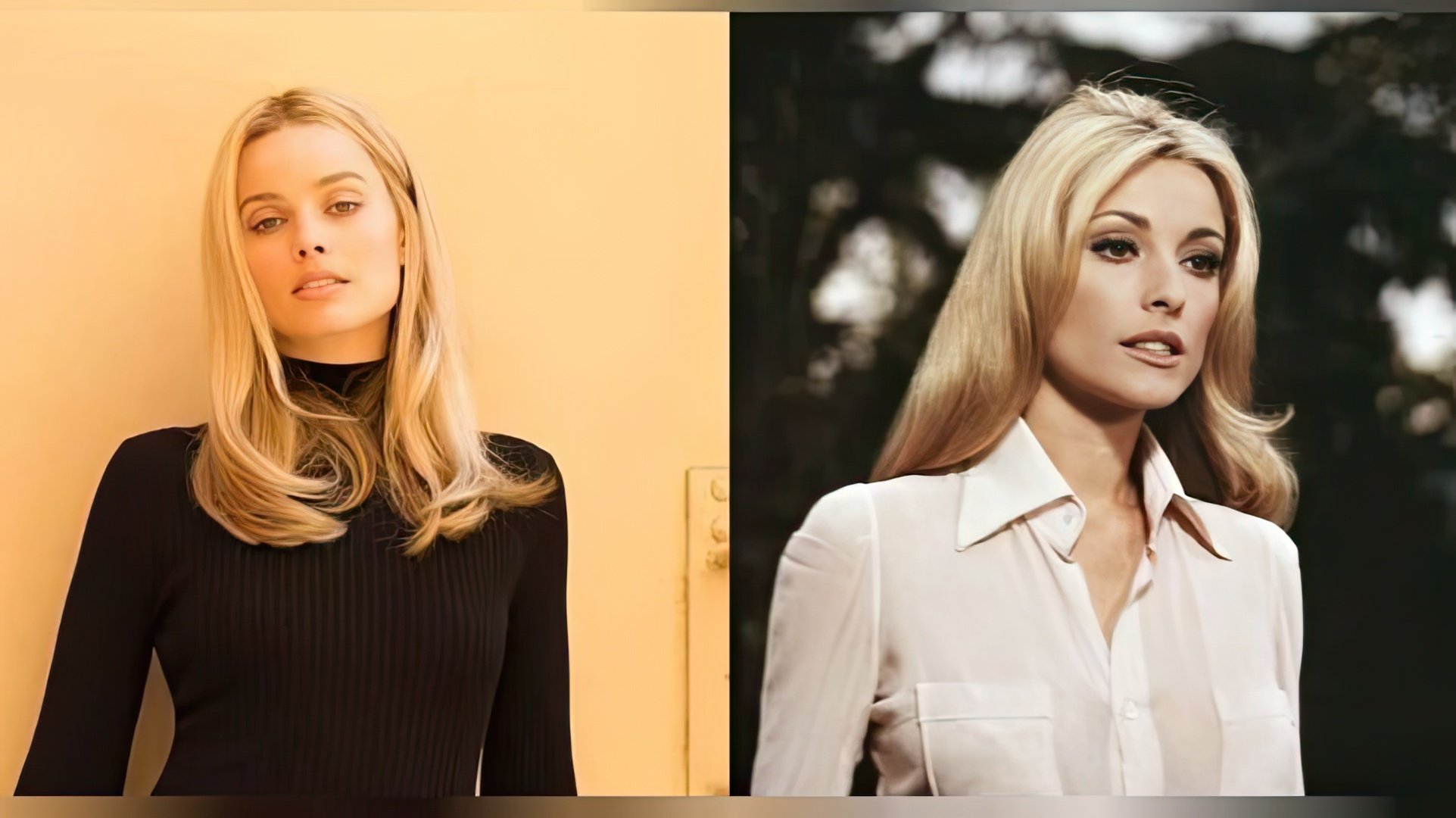 Margot Robbie and the real Sharon Tate