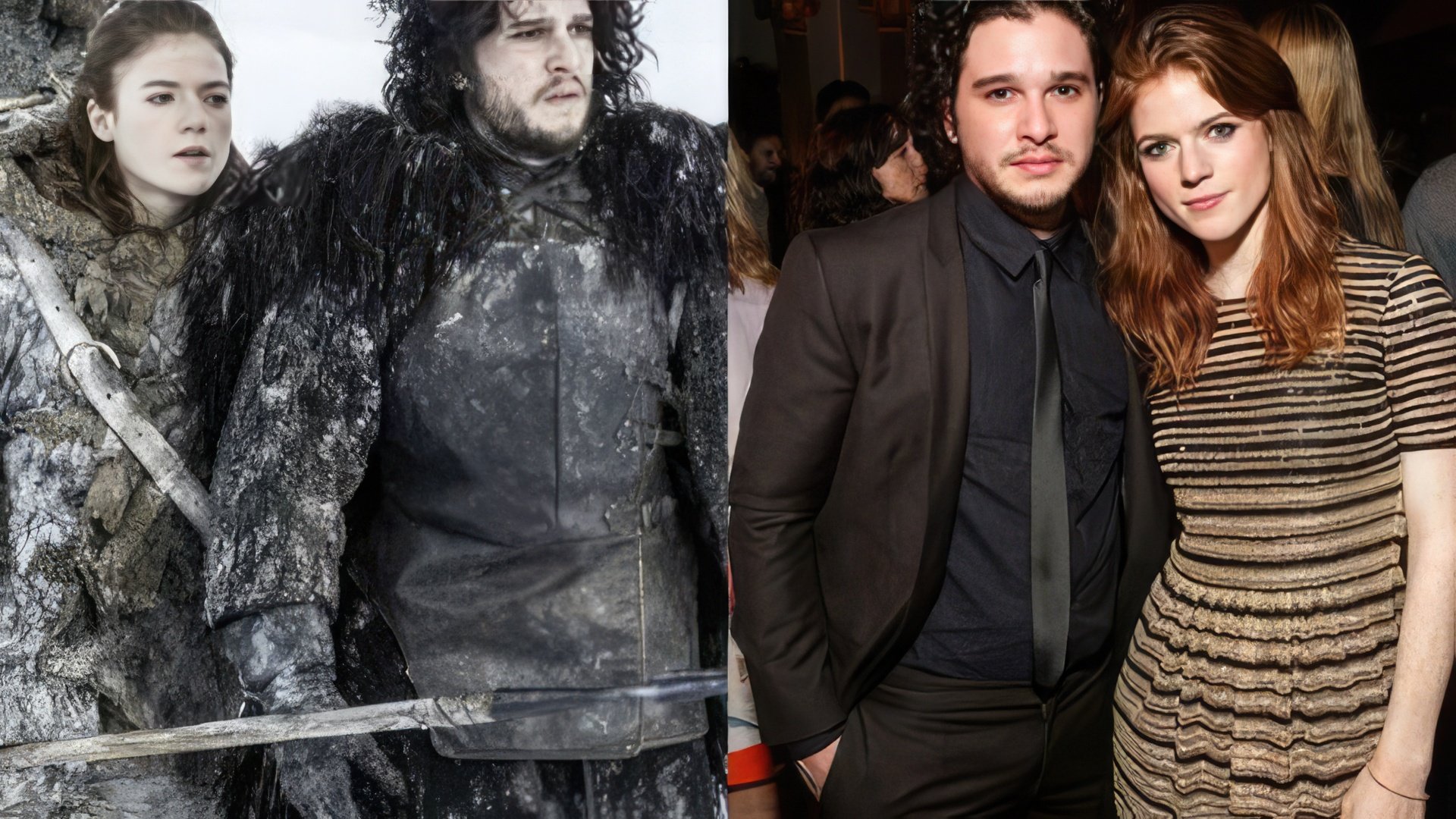 The romance between Kit Harington and Rose Leslie came to life