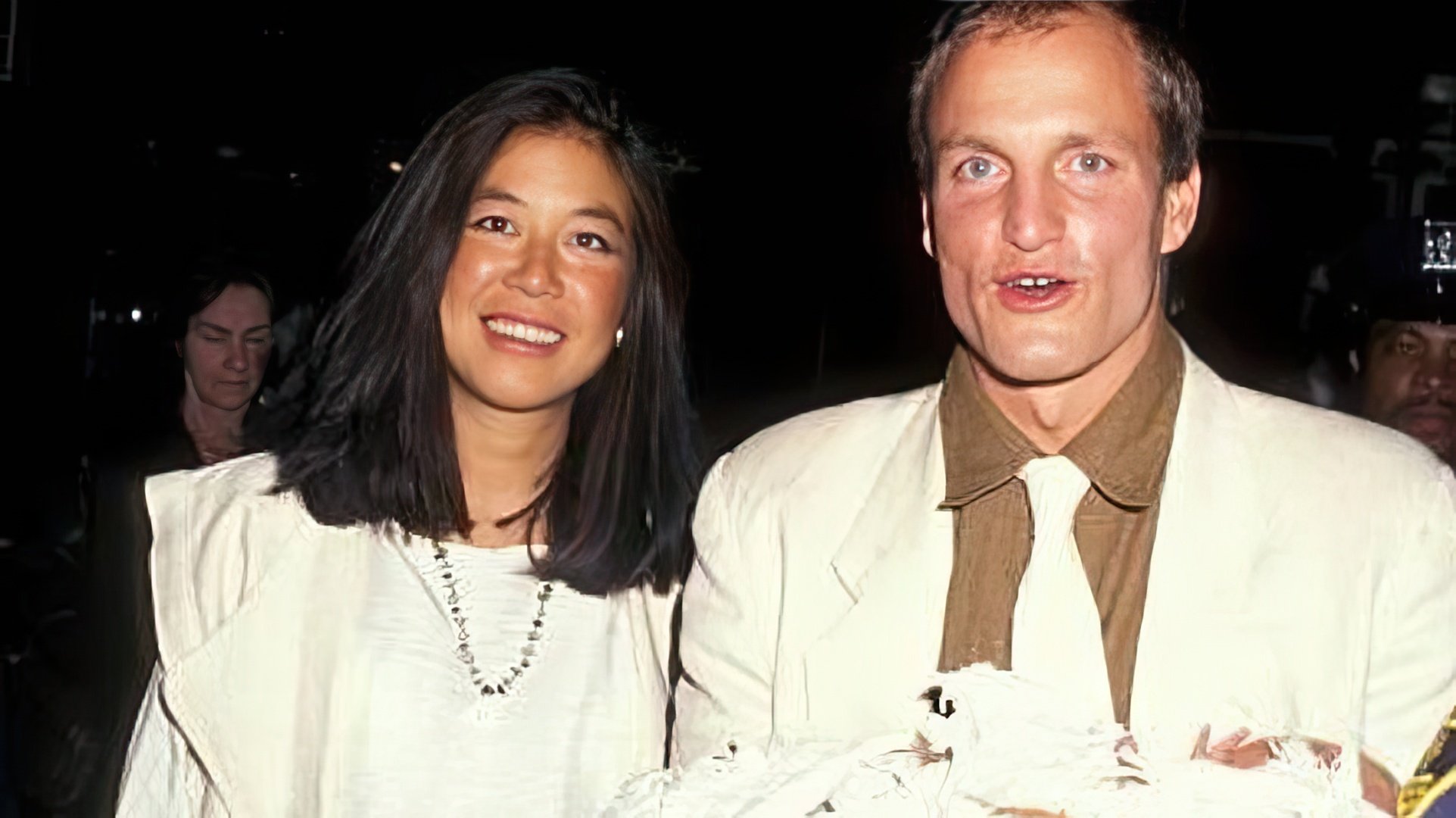 Woody Harrelson and Laura Louie in their youth