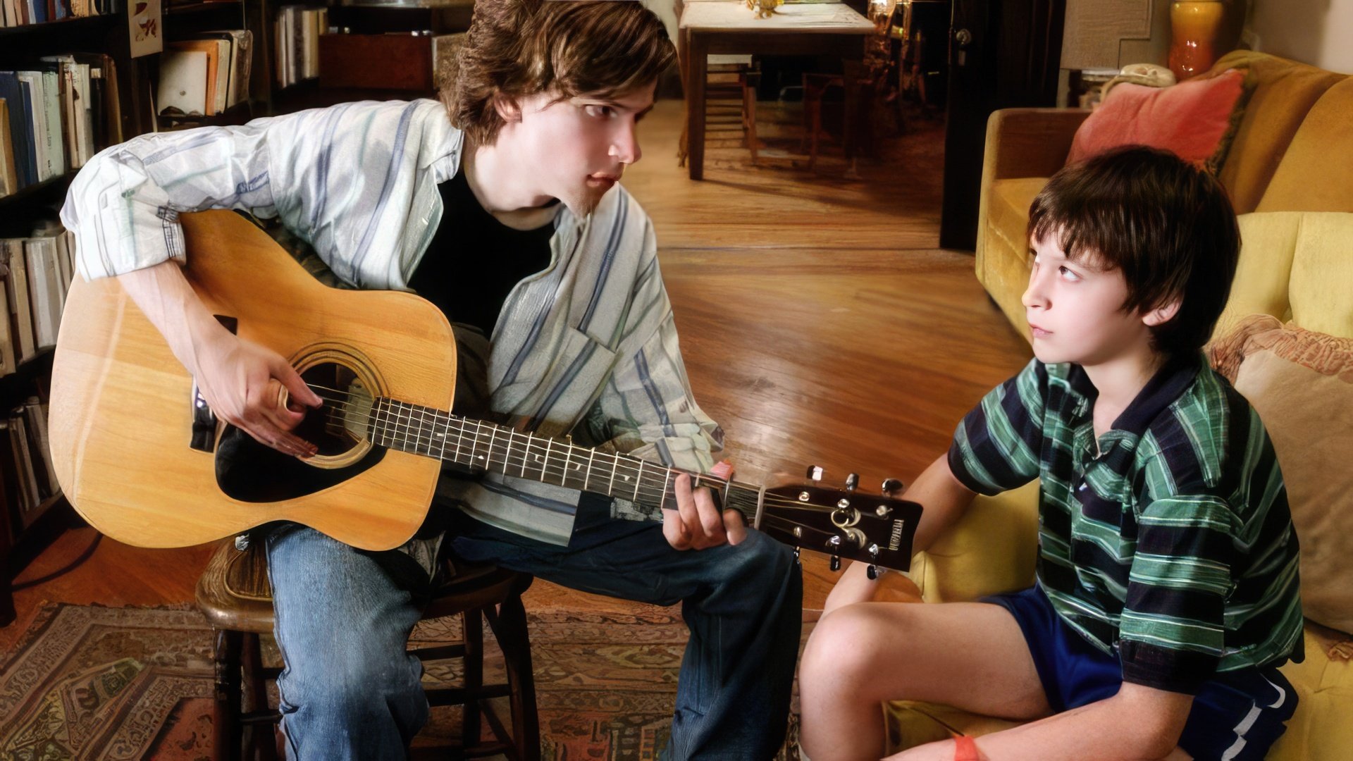 Young Jesse Eisenberg (right) in the movie 'The Squid and the Whale'