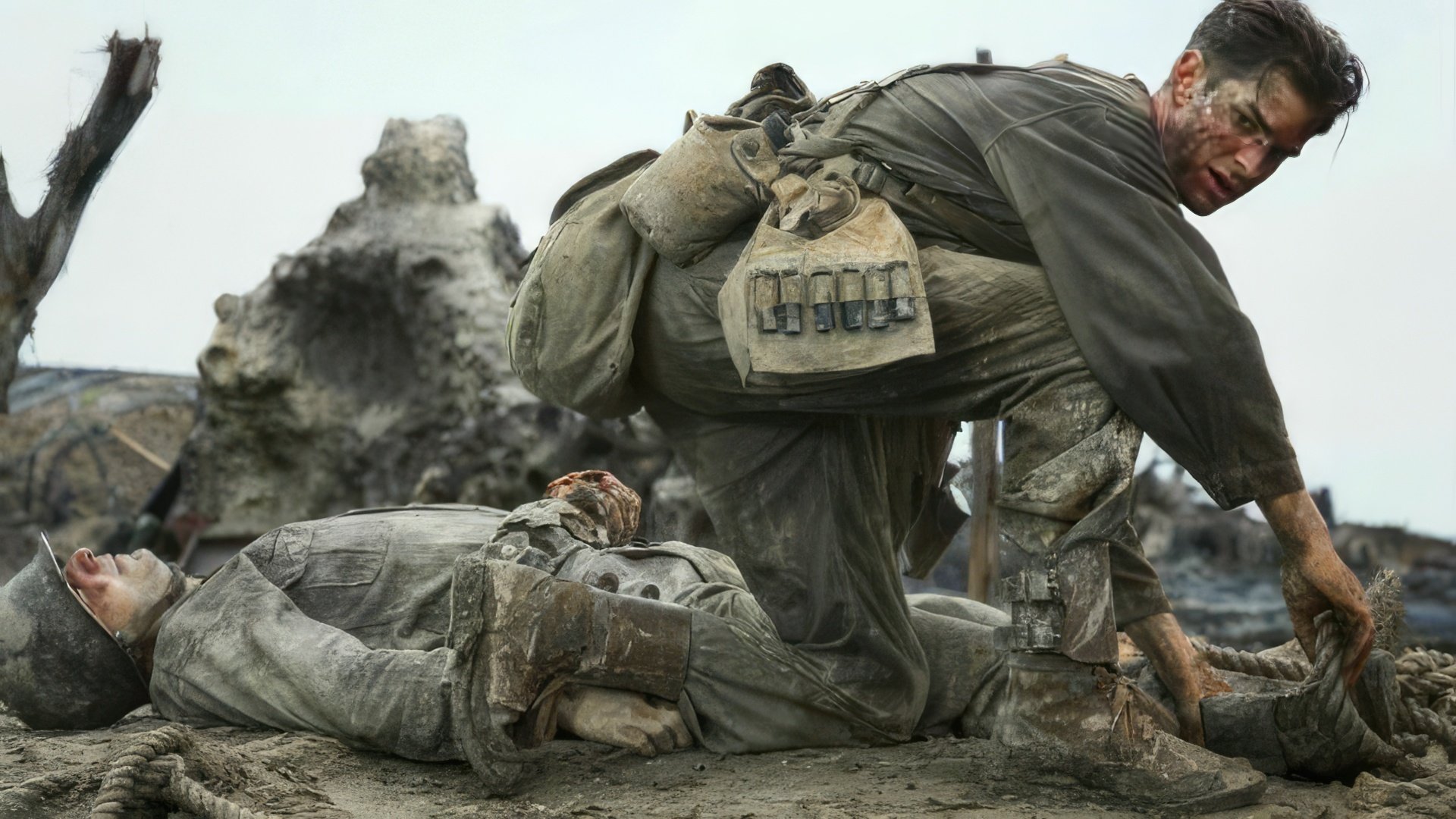 A scene from Hacksaw Ridge