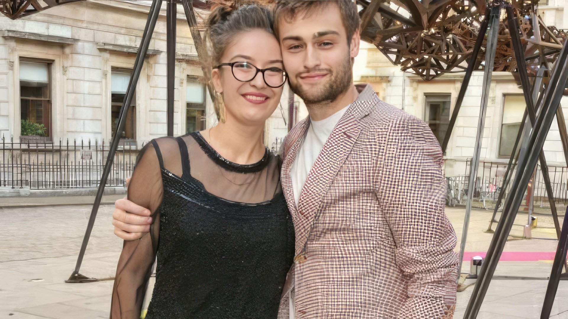 Pictured: Douglas Booth with his older sister Abigail