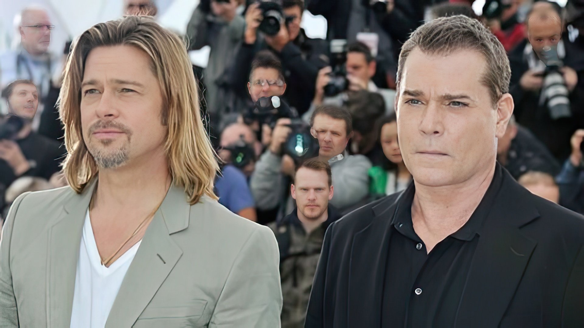 Ray Liotta and Brad Pitt