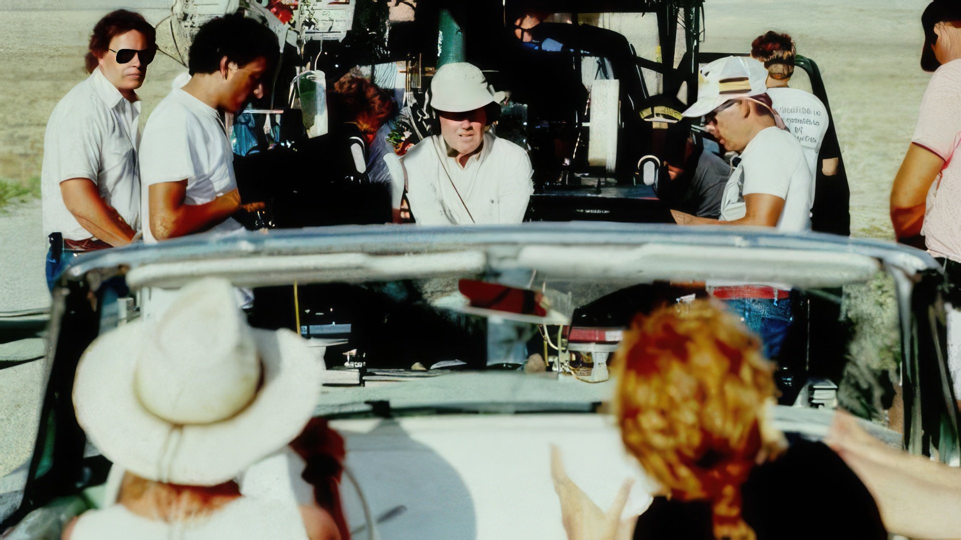 Ridley Scott on the set of 'Thelma & Louise'