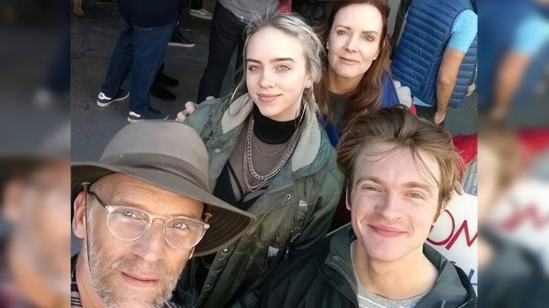 Billie Eilish and her family