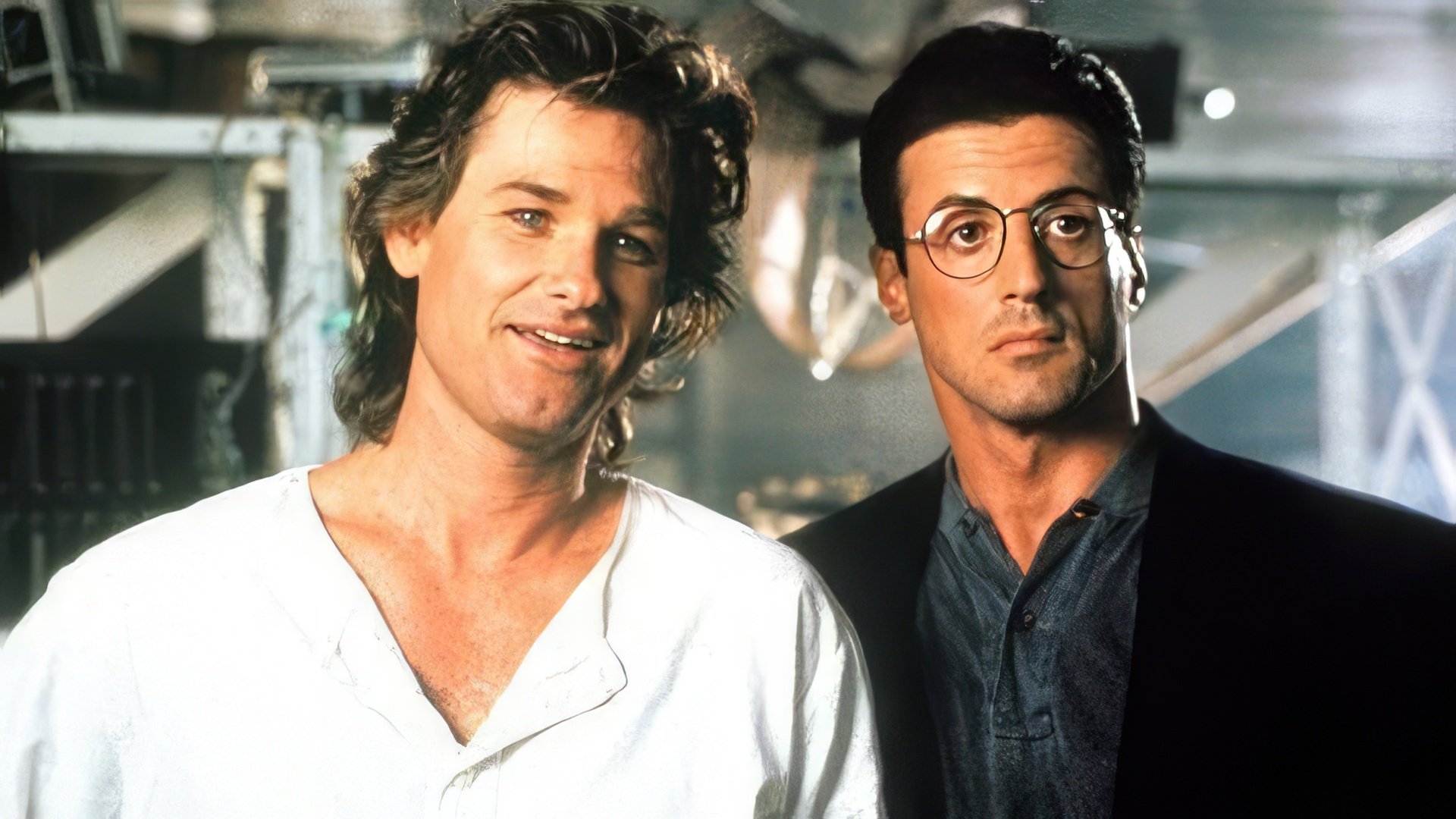 Kurt Russell and Sylvester Stallone 
