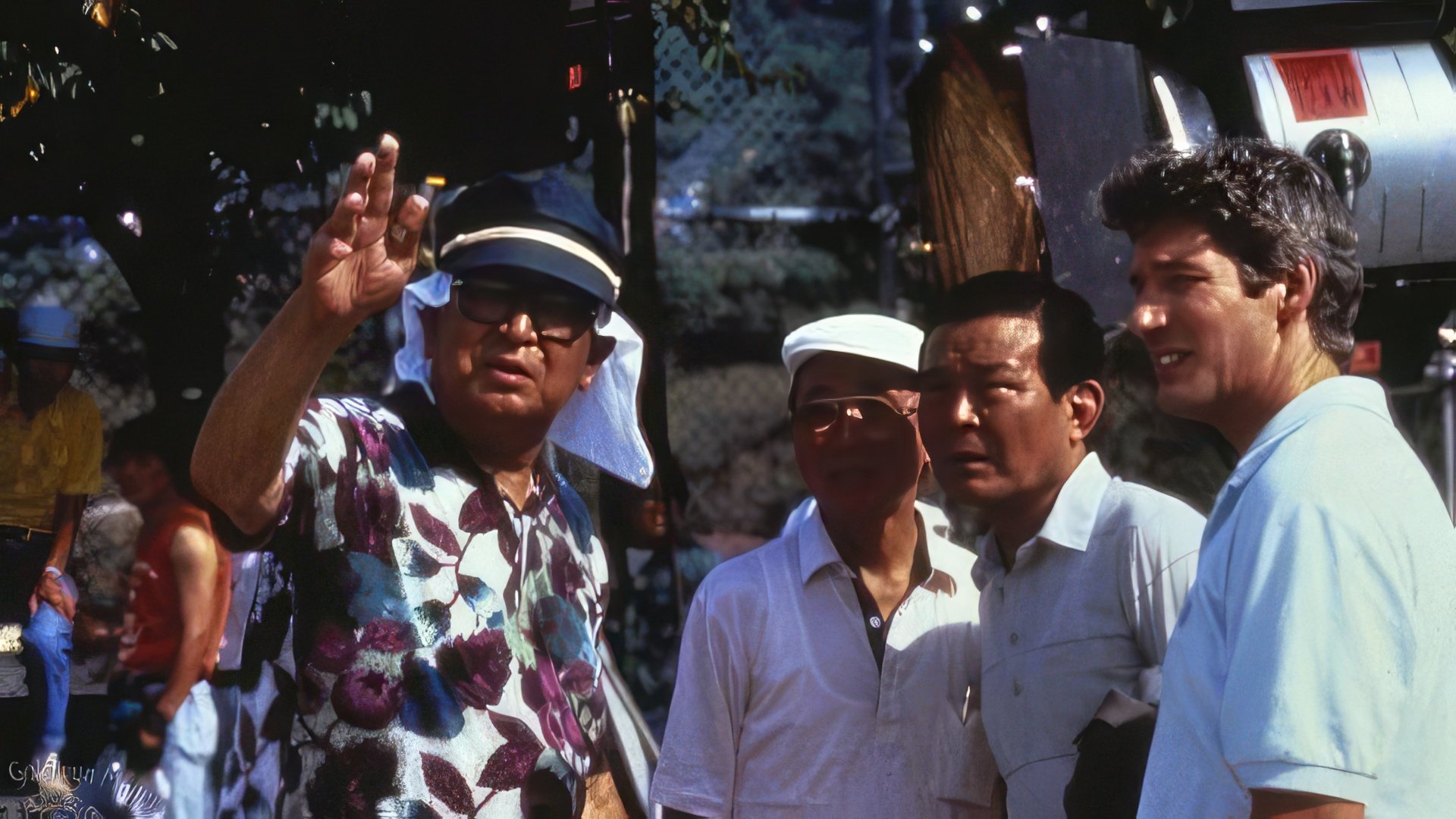 Richard Gere and Akira Kurosawa (from the left)