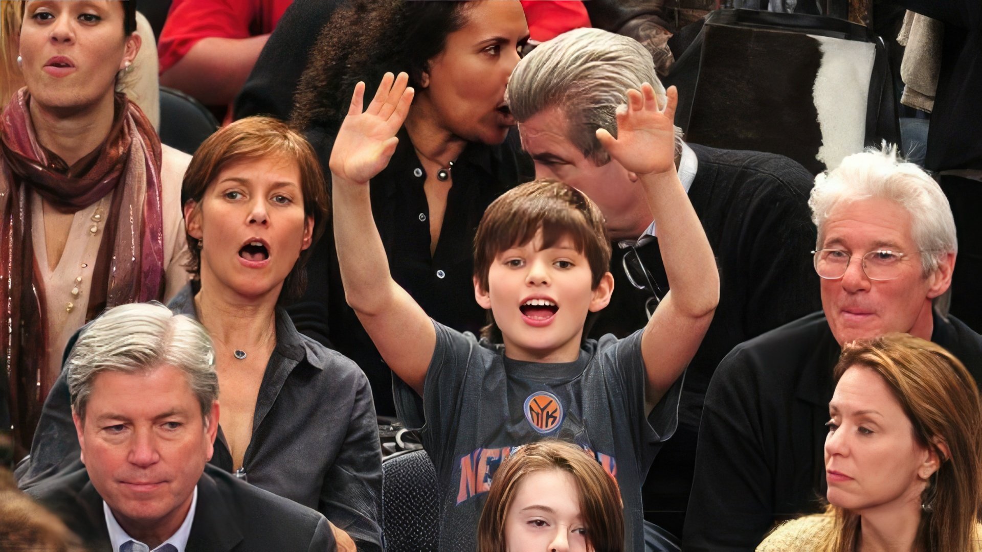 Richard Gere with his son