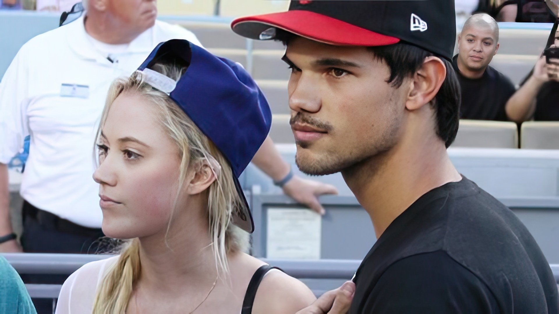 Taylor Lautner and Mika Monroe