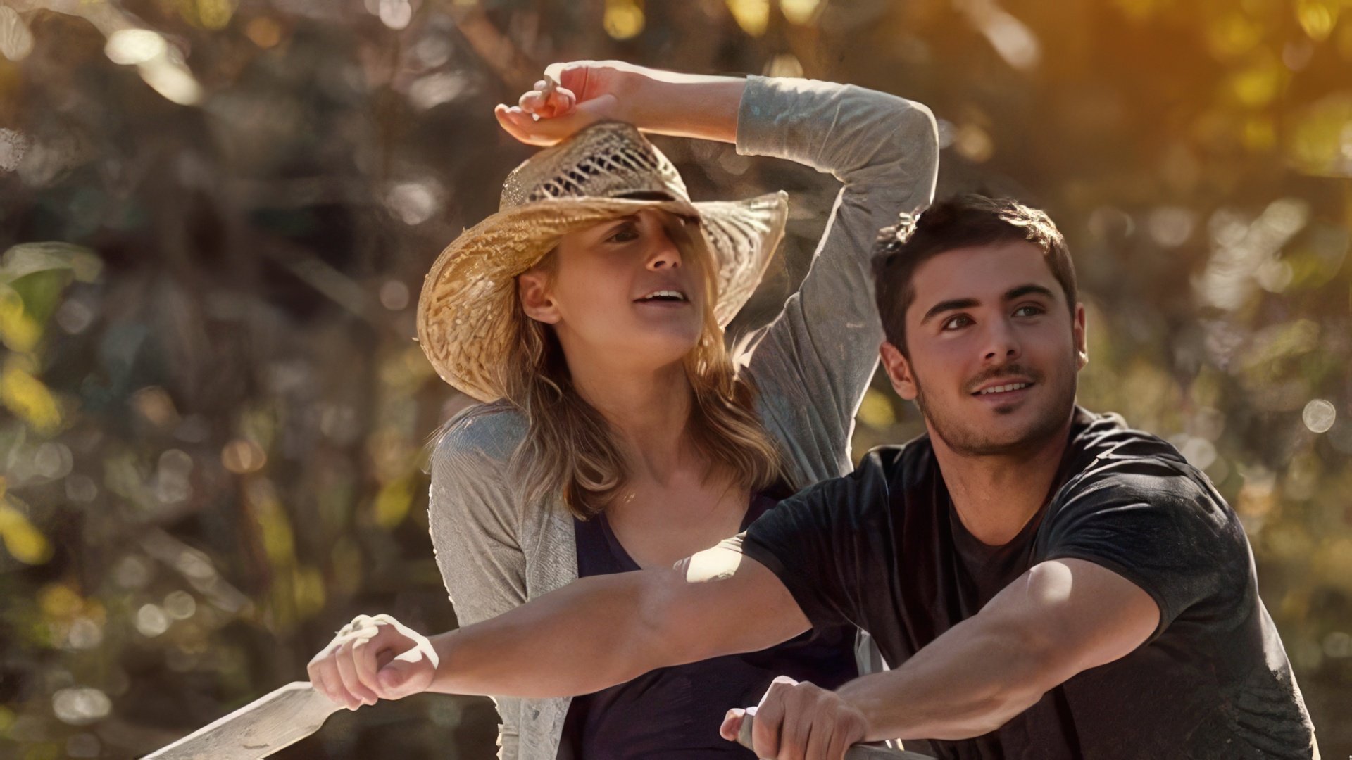 Taylor Schilling and Zac Efron in 'The Lucky One'