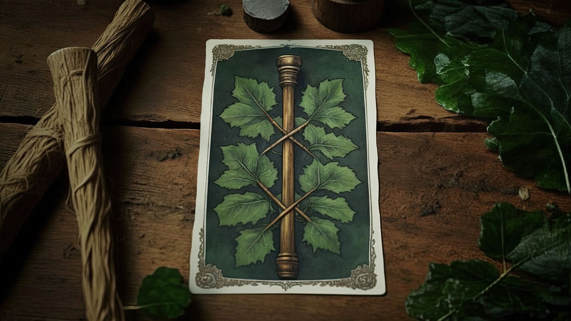 The Ace of Wands can be interpreted as the beginning of something new, growth, fresh ideas