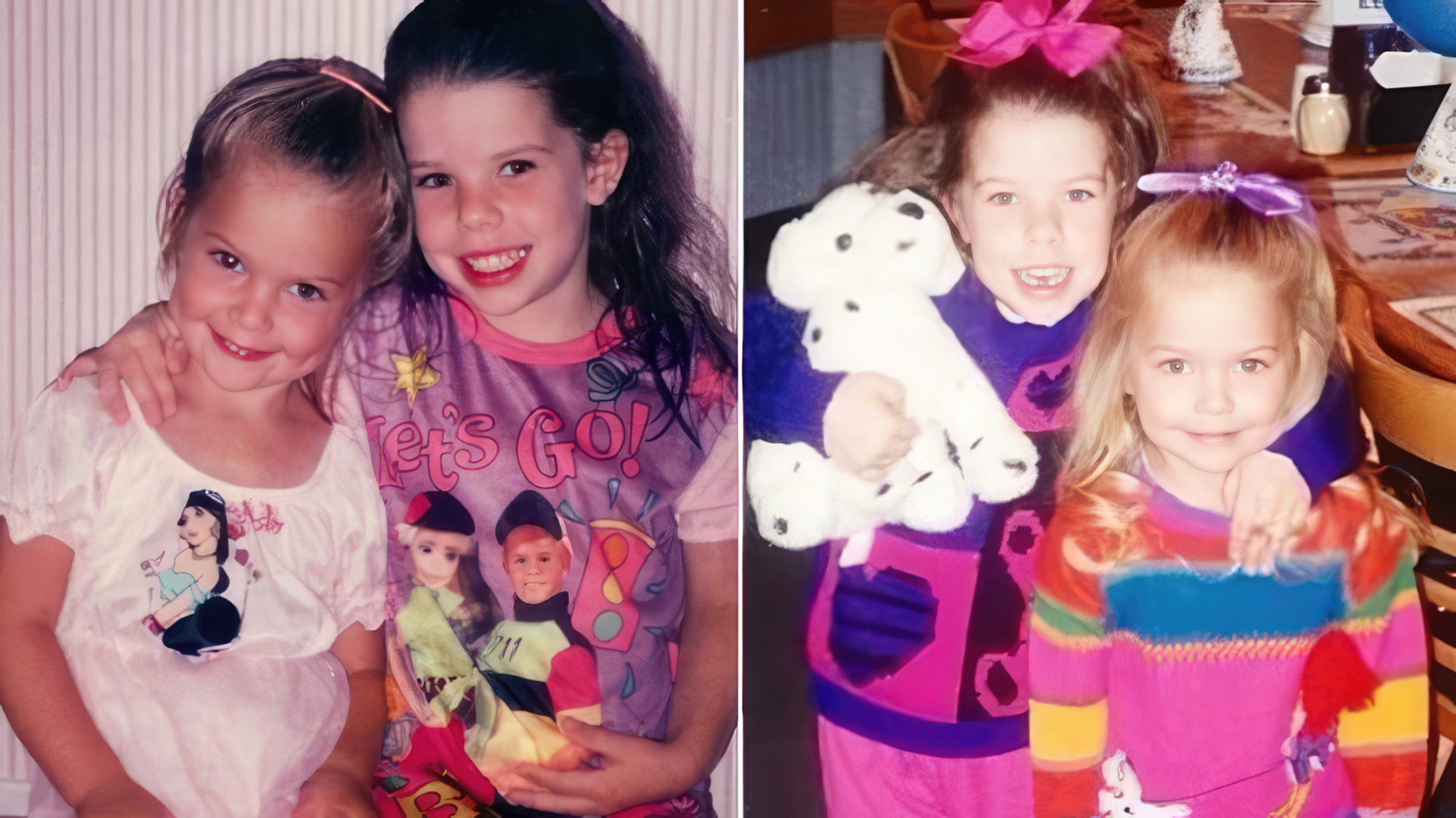 Ashley Benson and her sister as children