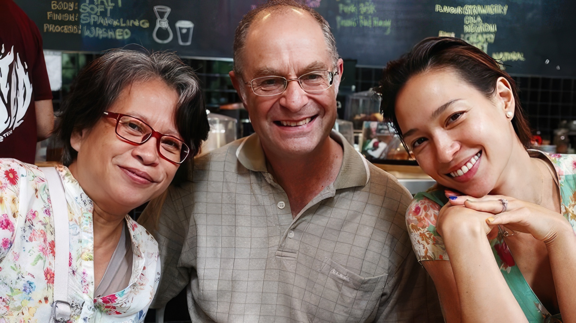 Henry Golding's parents and wife