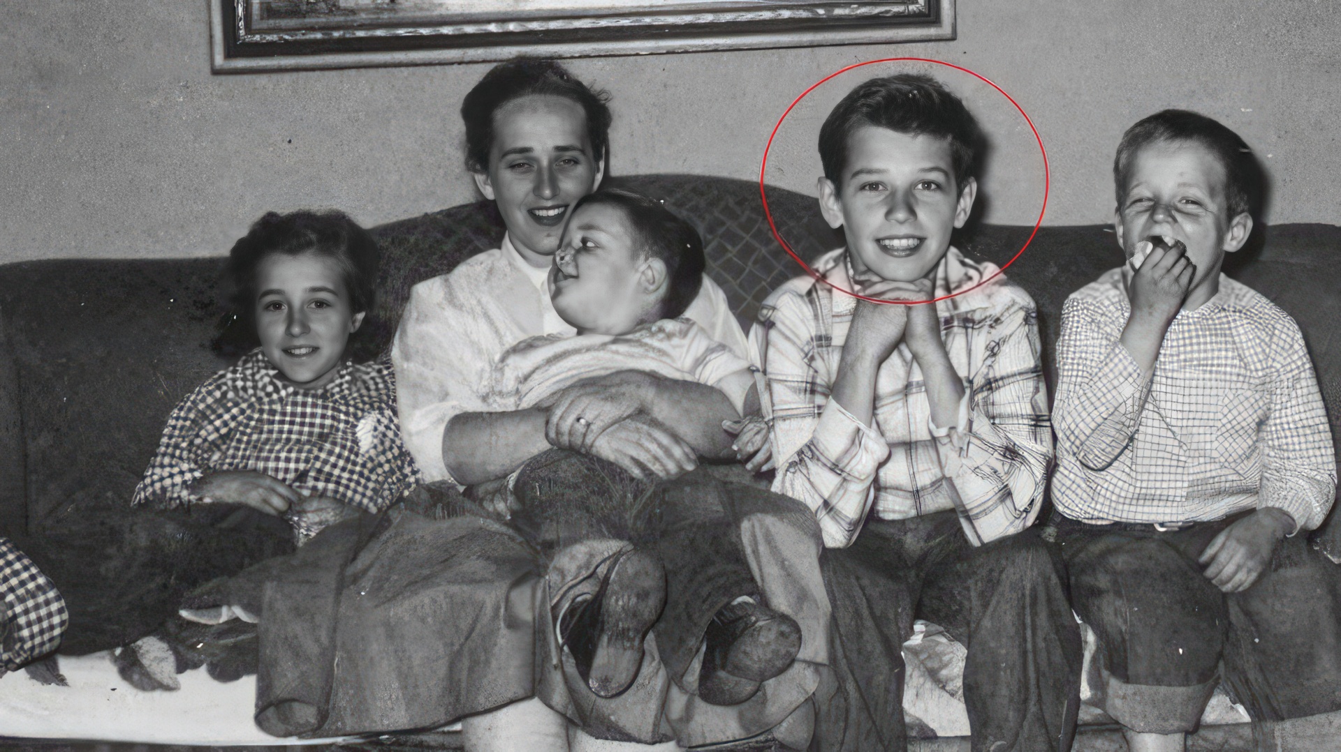 Joe Biden with His Mom, Brothers, and Sister