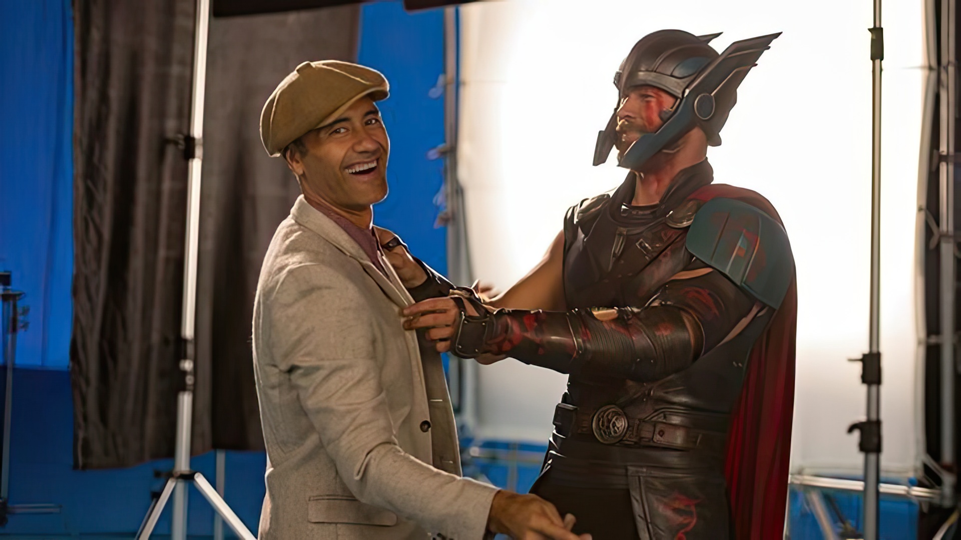 On the set of Thor; Ragnarok