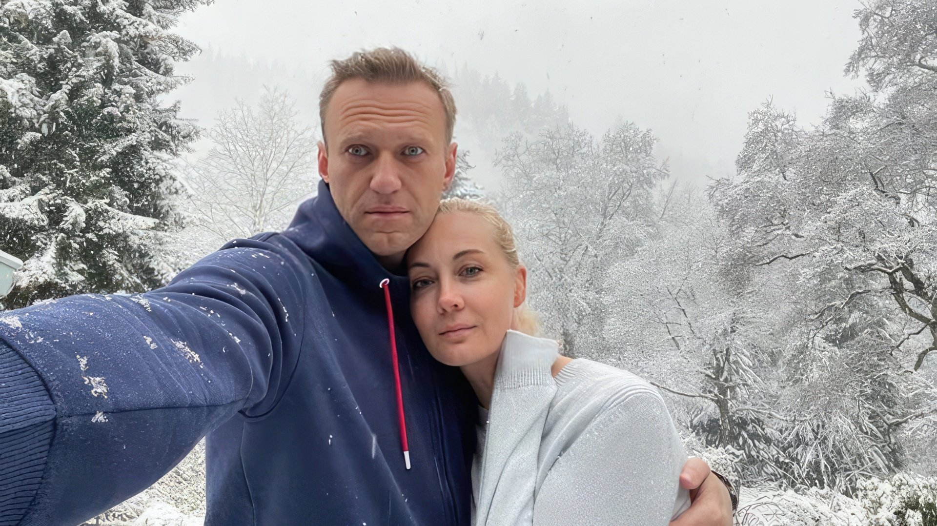Alexei and Yulia Navalny in January 2021 in Germany