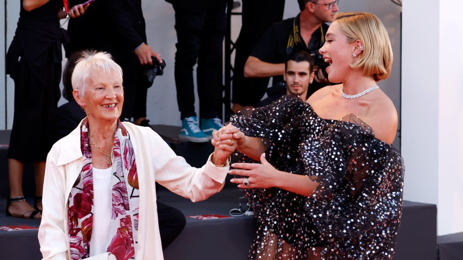 Florence Pugh at the premiere of Don't Worry Darling in Venice