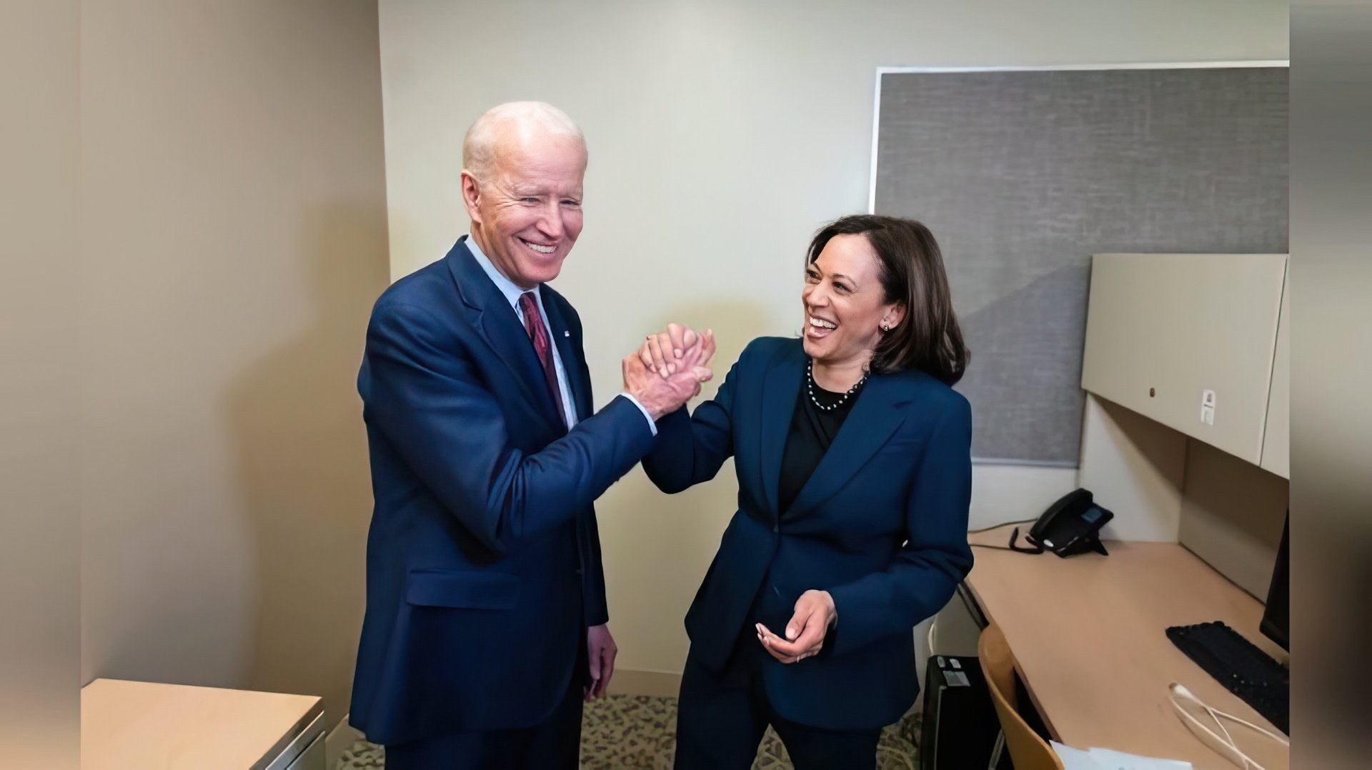 Kamala Harris and Joe Biden