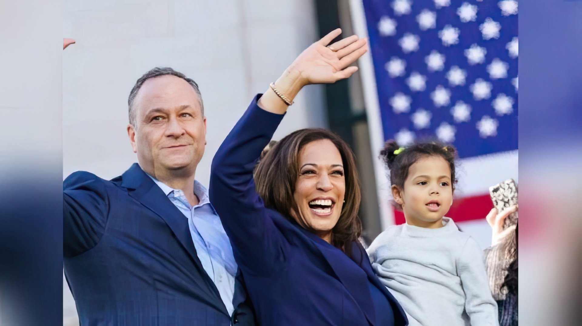 Kamala Harris with her husband Douglas Emhoff