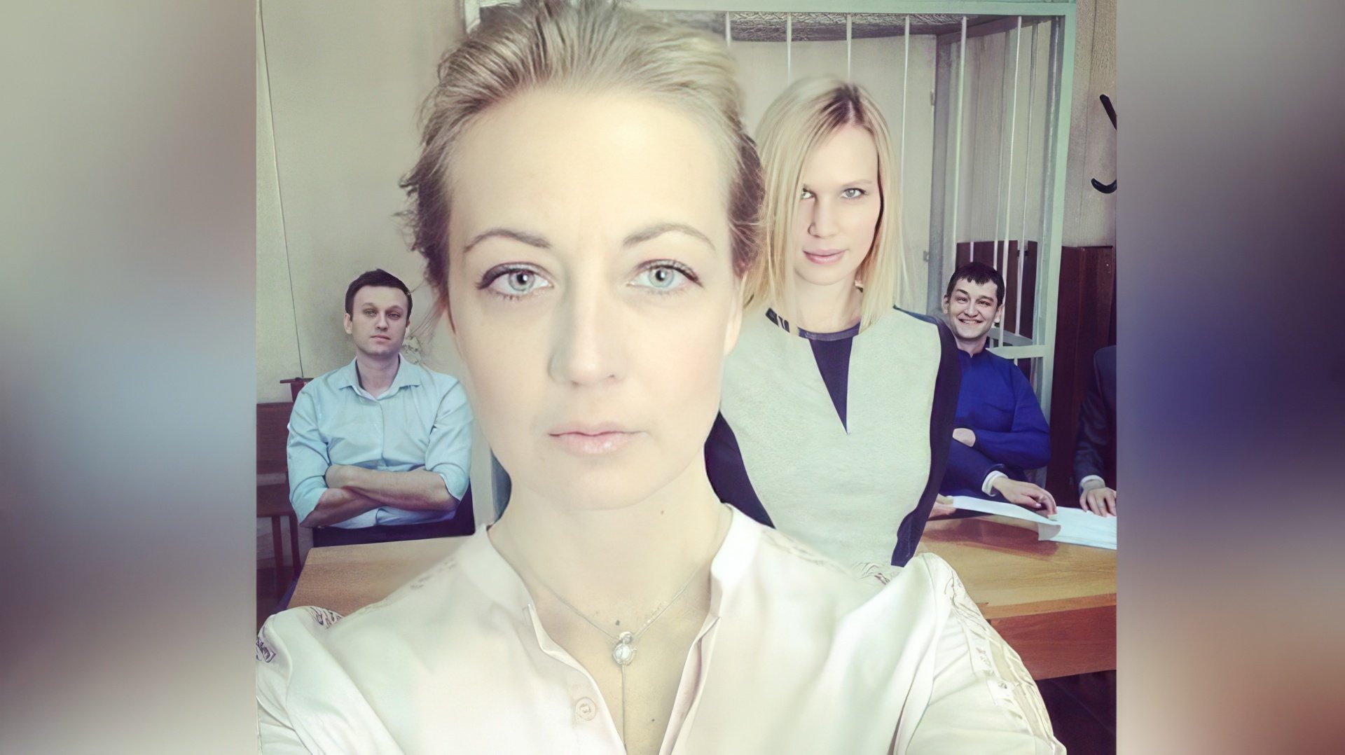 Yulia Navalnaya at her husband's trial