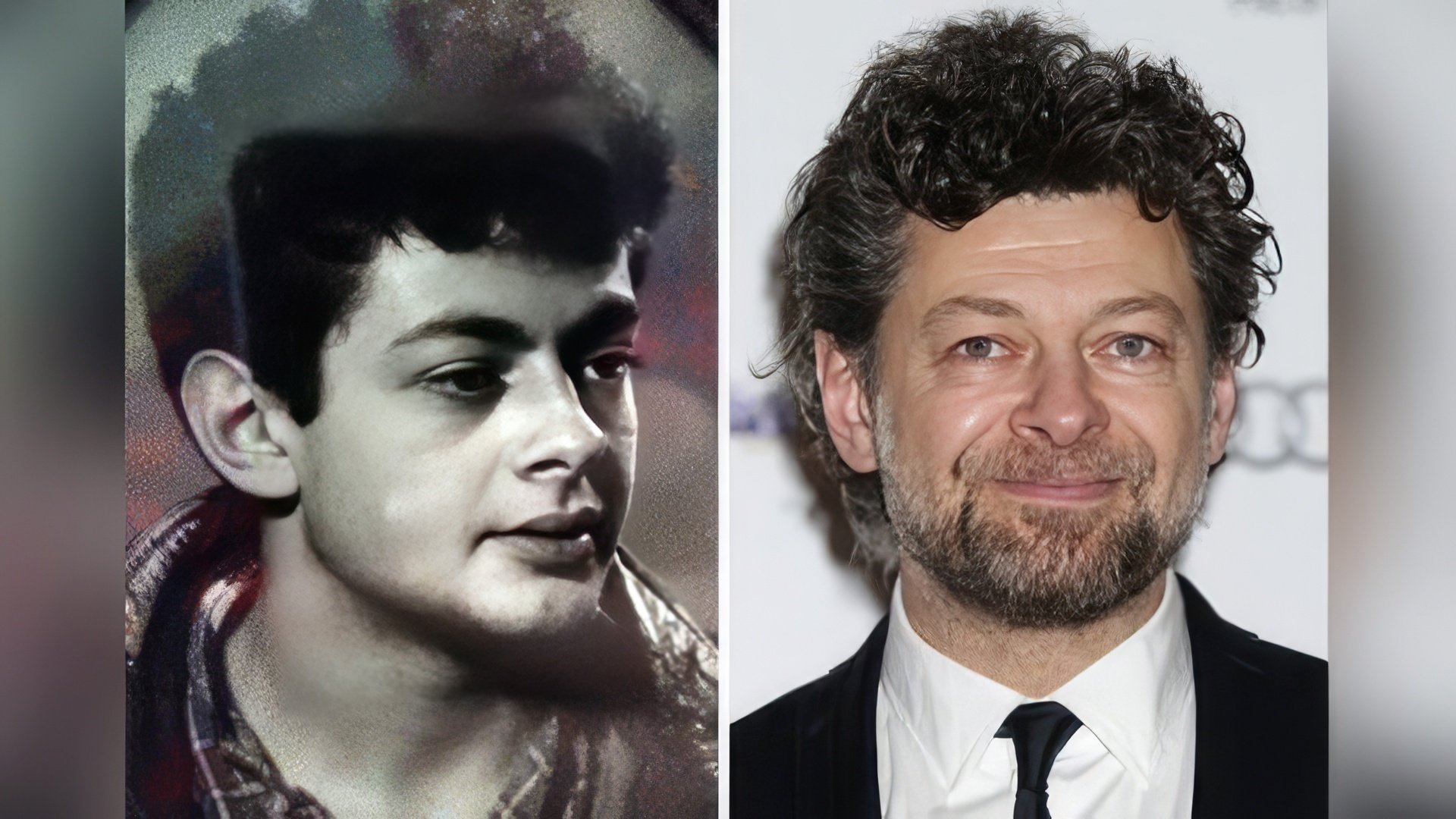 Andy Serkis: young and now