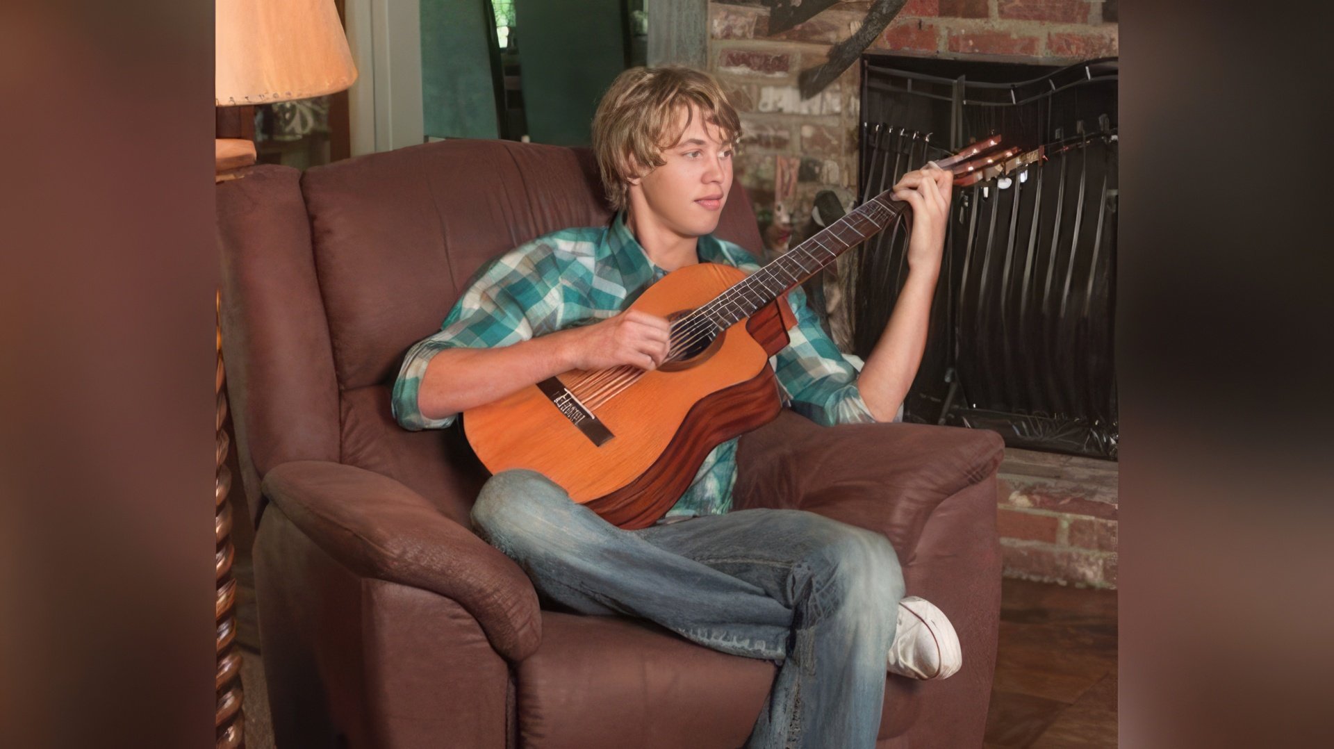 Austin plays the guitar since childhood