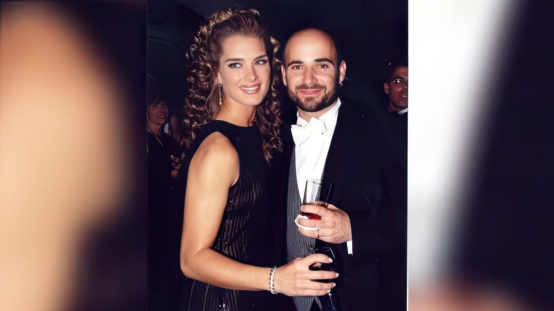 Brooke Shields and Andre Agassi