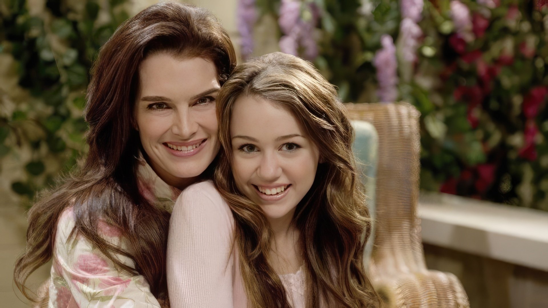 Brooke Shields and Miley Cyrus