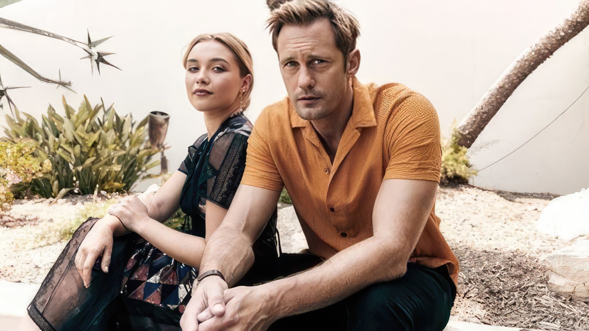 Florence Pugh and Alexander Skarsgård