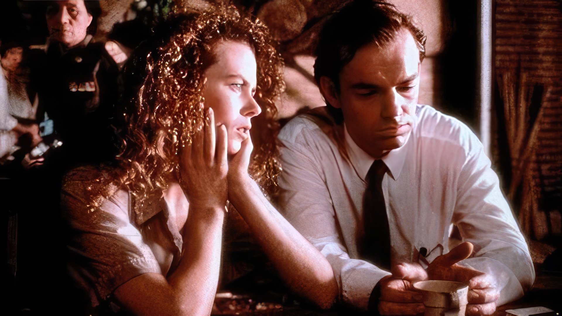 Hugo Weaving and Nicole Kidman in the series 